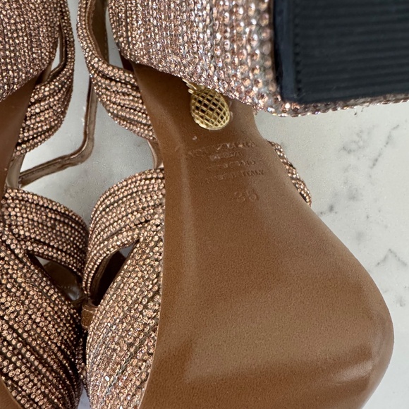 Aquazzura gold platform sandal heels - Picture 9 of 11